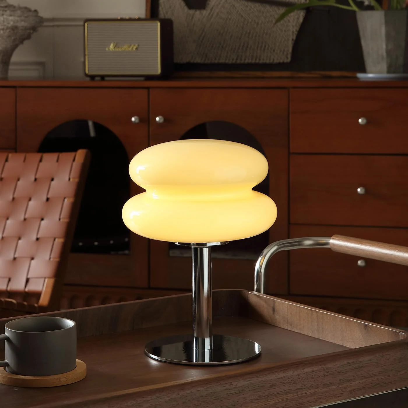 Discount Mushroom Lamp Table Lamp for Night Stands, Dimmable, Mid Century Modern Desk Lamps for Bedroom - Image 4