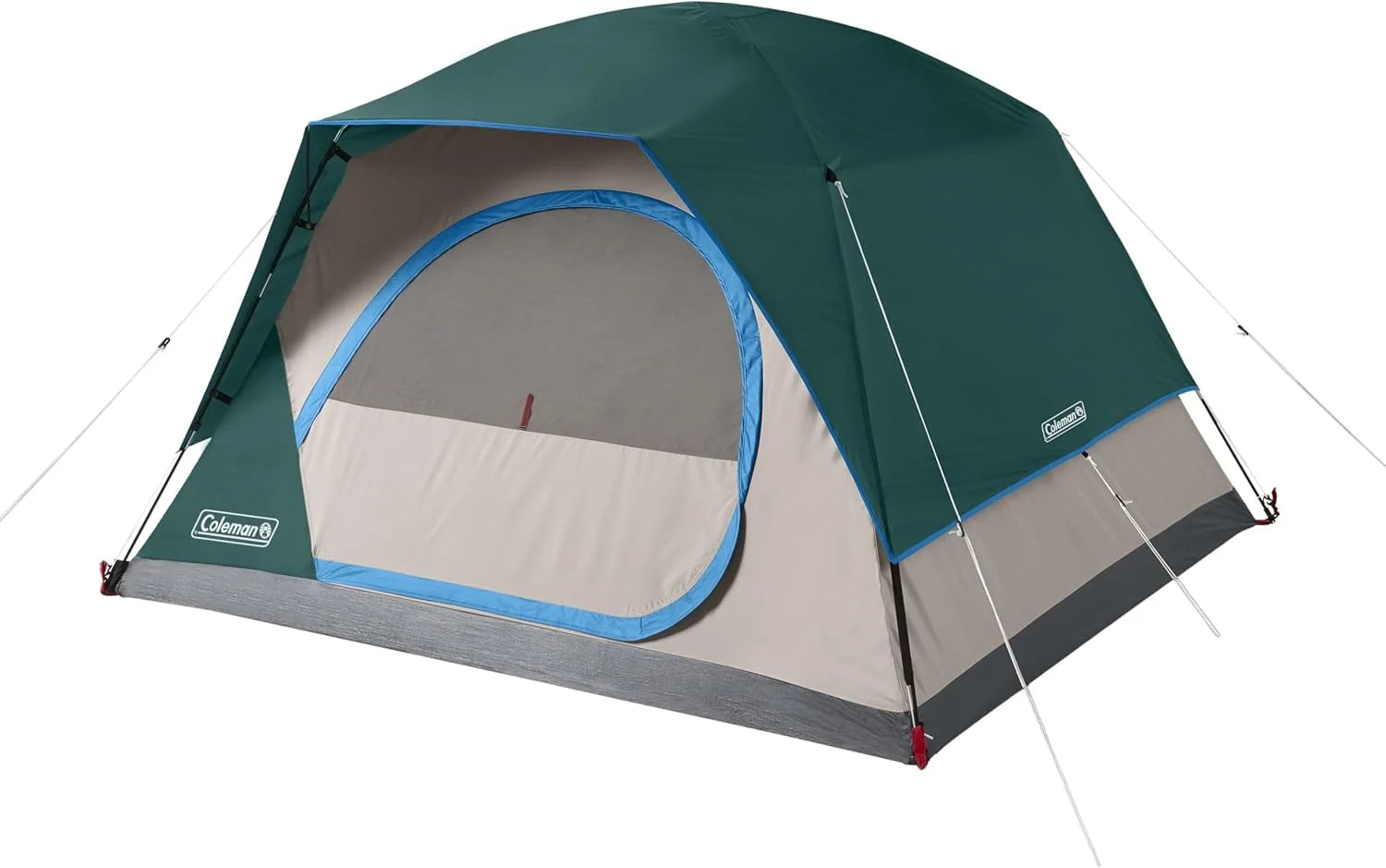 Lumi Discount Coleman Skydome Camping Tent with 5 Minute Setup, 2/4/6/8 Person Weatherproof Tent with Rainfly & Carry Bag - Image 10