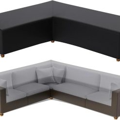 Alternative view of Lumi Discount Mrrihand Patio Furniture Covers, Waterproof Outdoor V-Shaped Sectional Sofa Cover, Heavy Duty Lawn Outdoor Couch Covers