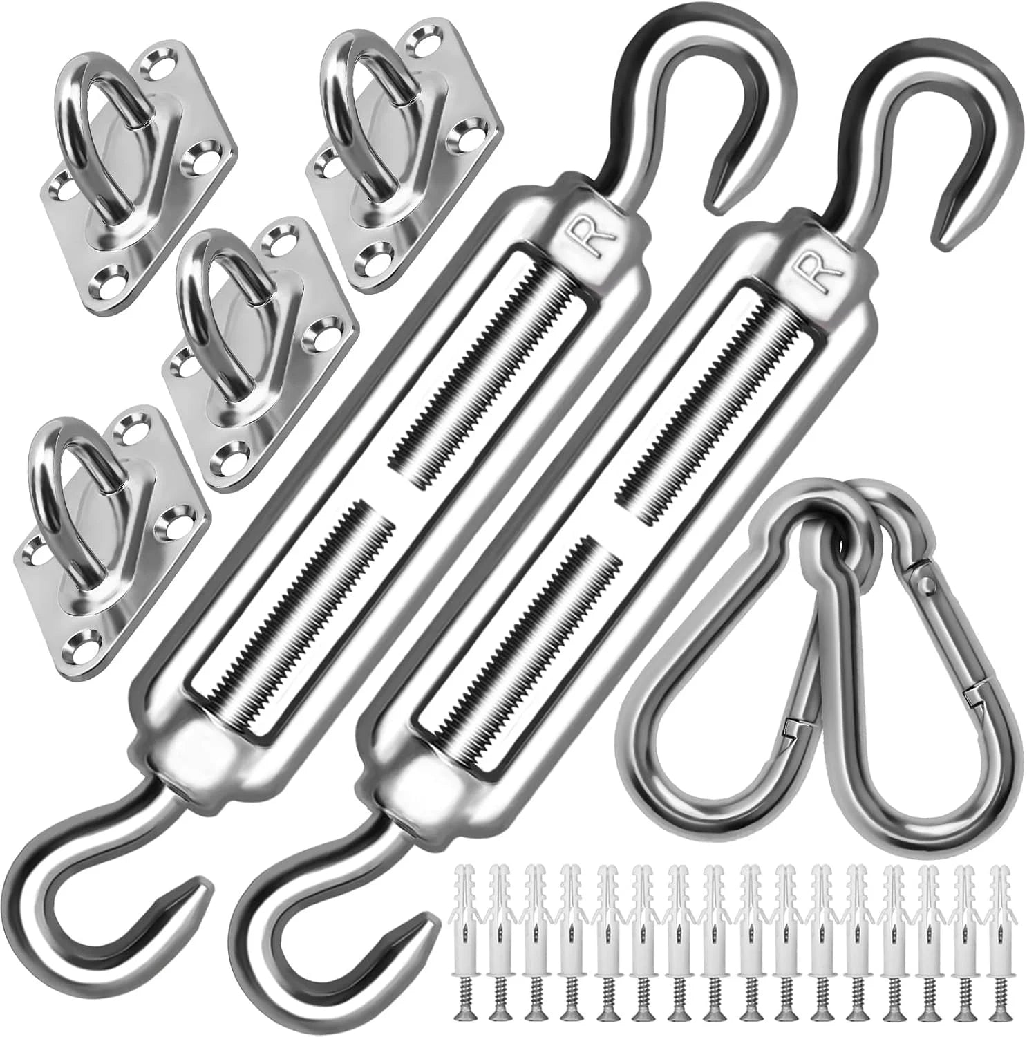 Lumi Discount Shade Sail Hardware Kit 6 Inch for Rectangle & Triangle Shade Sail Install - Image 4