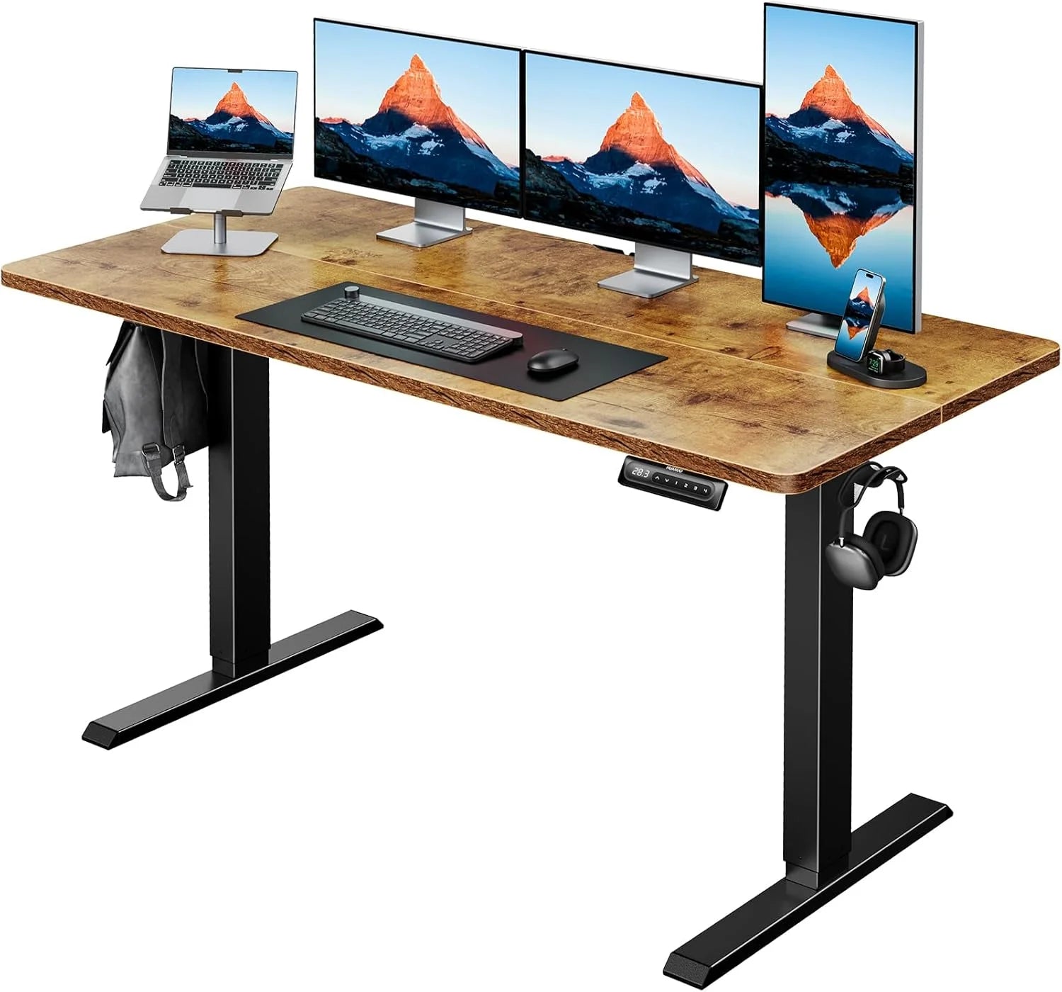 Lumi Discount HUANUO 32 Small Electric Standing Desk Adjustable Height, 4 Memory Height Settings - Image 28