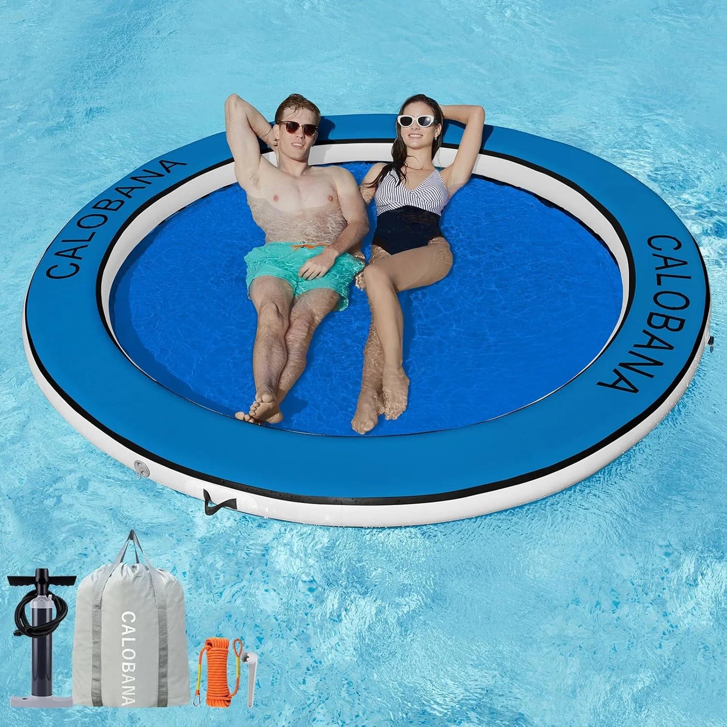 Lumi Discount Inflatable Water Hammock for Adults Lake Party Multi Person - Image 7