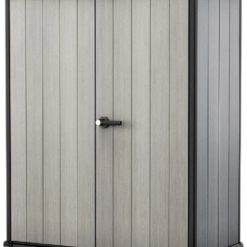 Alternative view of Lumi Discount Premier Tall 4.6x5.6 ft Resin Outdoor Storage Shed, Backyard Garden Shed with Shelving Brackets for Tools
