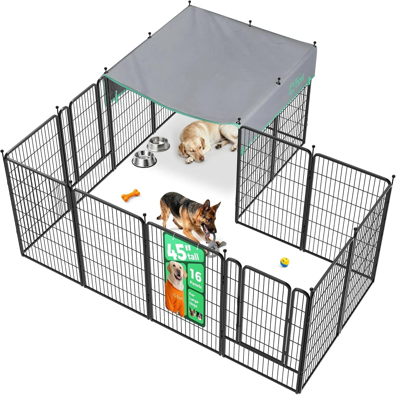 Discount Rollick Dog Playpen, Indoor, 24 H, 8 Panels - Image 19