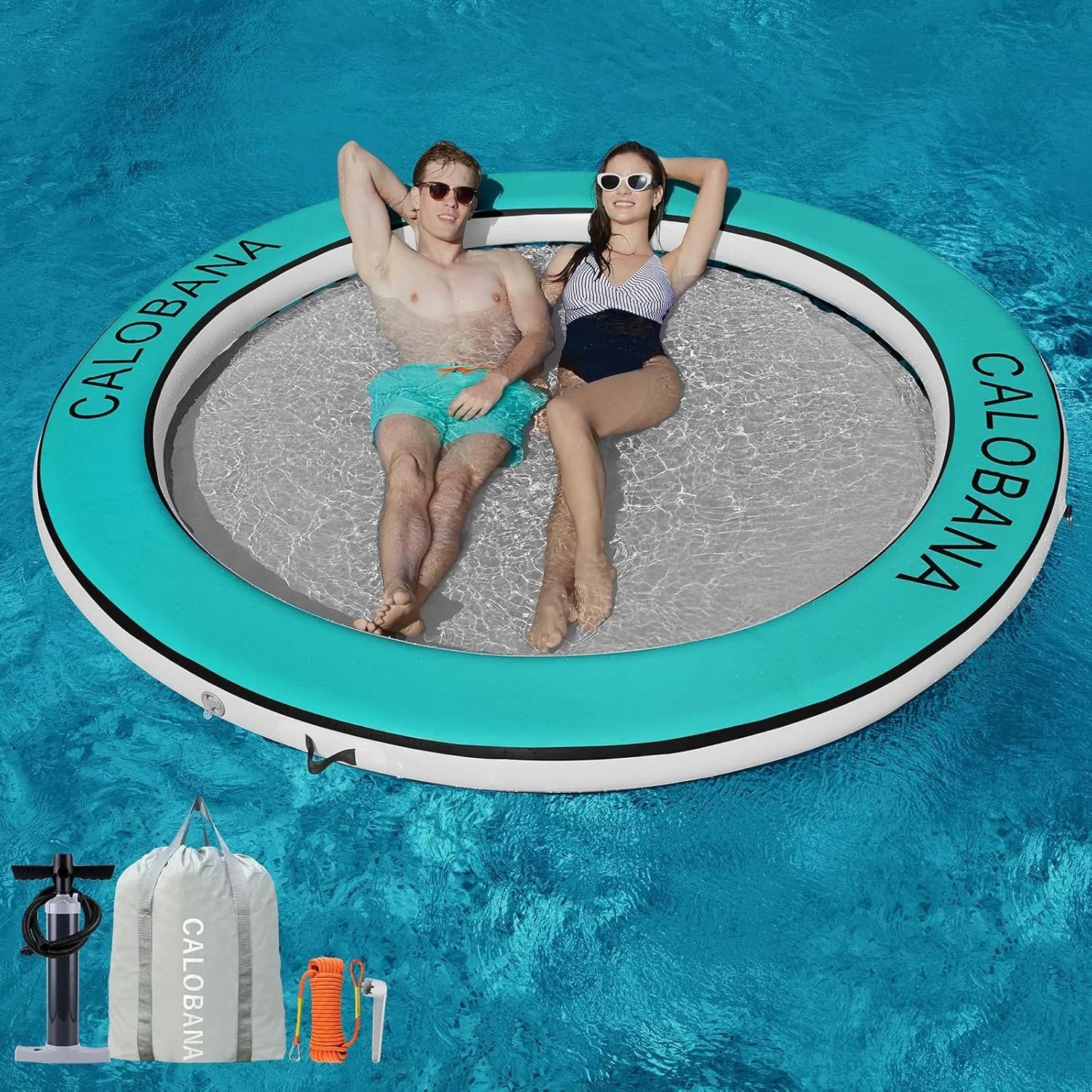 Lumi Discount Inflatable Water Hammock for Adults Lake Party Multi Person - Image 11